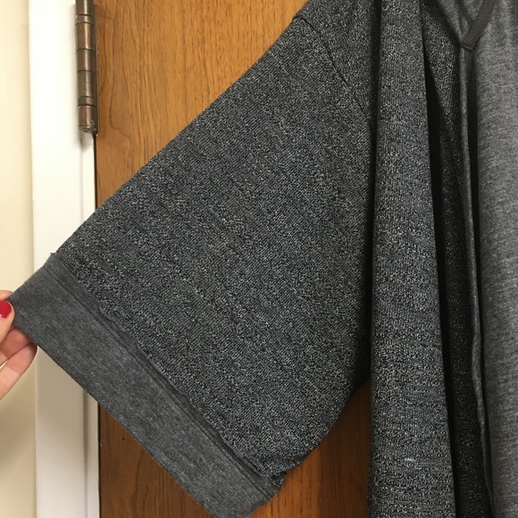 NWT Free People FP Beach Gray Jet Set Cardi Long Hooded Duster - Picture 3 of 15